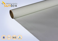 White Light Duty Fiberglass Fire Blanket Or Welding Blanket Roll Coated With Silicone Rubber